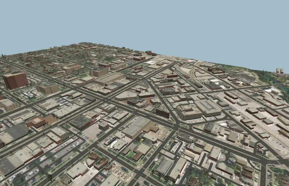 Render from the project’s city geometry